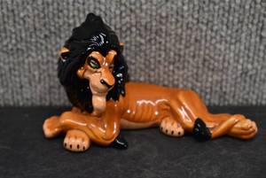 lot 6038 image: Scar Ceramic Figurine  Disney  Lion King  5 x 3.25 x 2.5