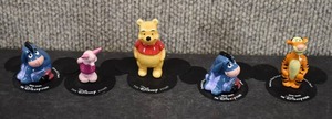 lot 6054 image: Lot of 5 Hundred Acre Wood Ceramic Figures  Disney  1 to 1.5