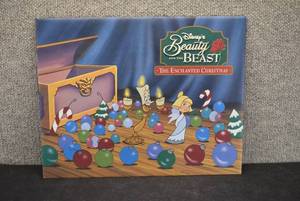lot 6117 image: Beauty and the Beast Enchanted Christmas Collectors Lithograph  Disney  14 x 11