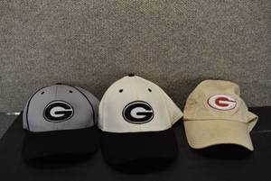 lot 8007 image: Lot of 3 Georgia State Hats  Richardson, Hatworld-Lids  2,7 12, SM