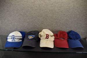 lot 8016 image: Lot of 5 Sports Ball Caps