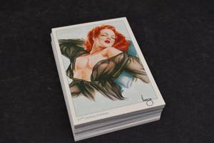 lot 6186 image: Set of 50 Vargas Pin UpCalendar Girl Trading Cards  1993 21st Century Archives  RisqueNude