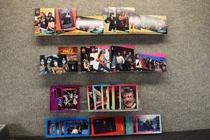 lot 6199 image: Lot of Music Cards  Pro-Set Music Cards, Brockum Rock Cards, Rock Star Cards (1985)  Led Zeppelin, Kiss, Scorpions, Black Sabbath, Ted Nugent, ACDC