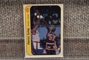 lot 1606 image: 1986 Fleer  Basketball Sticker Insert  #6 of 11  Patrick Ewing