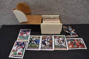 lot 4183 image: Box of Assorted Football Cards  Various Years and Sets