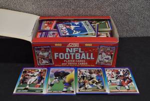 lot 4196 image: Box of Assorted Football Cards  1990 Score