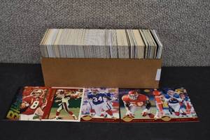 lot 4203 image: Box of Assorted Football Cards  Various Years and Sets
