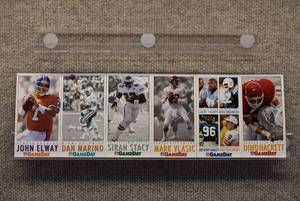 lot 4210 image: Lot of 1992 NFL GameDay Oversized Tall Boy Football Cards