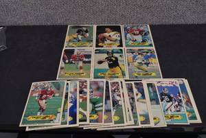 lot 4222 image: Lot of 1983 Topps Football Card Stickers  Various Years and Sets