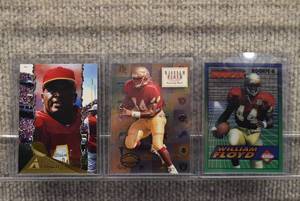 lot 4225 image: Lot of 3 William Floyd Football Rookie Cards  In Rigid Plastic Toploaders