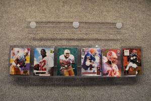 lot 4226 image: Lot of 5 Eric Rhett Football Rookie Cards  In Rigid Plastic Toploaders