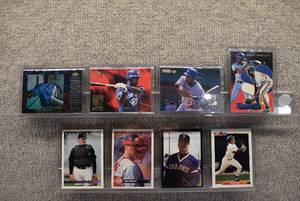 lot 4230 image: Lot of 8 Mostly Rookies Carlos Delgado, Cliff Floyd, Eric Wedge, Benji Gil  In Rigid Plastic Toploaders