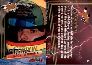 lot 6202 image: 1993 Wheels Racing Ready to Rumble #82 Jeff Gordon  RC Trading Card
