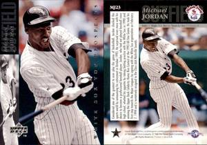 lot 6209 image: 1993 Upper Deck Baseball  #MJ23 Insert  Michael Jordan
