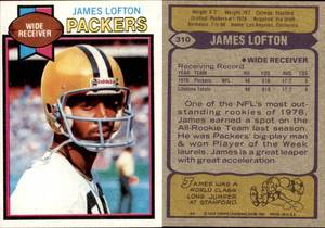 lot 6216 image: 1979 Topps Football  #310  James Lofton RC