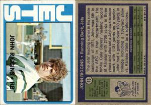 lot 6227 image: 1972 Topps Football  #13  John Riggins RC