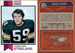 lot 6234 image: 1973 Topps Football  #115  Jack Ham RC
