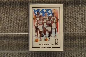lot 1610 image: 1992 Skybox  Basketball  Team USA Barcelona Olympics Dream Team Card  In Acrylic case