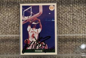 lot 1611 image: 1991 Front Row  Basketball  #46 Authentic Signature Card  Larry Johnson