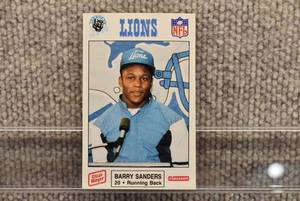lot 1617 image: 1989 Oscar Meyer Lions NFL Promo Card  Football  #11  Barry Sanders