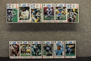 lot 1619 image: 1989 Oscar Meyer Lions NFL Promo Card  Football  Complete Set of 12  Including Barry Sanders