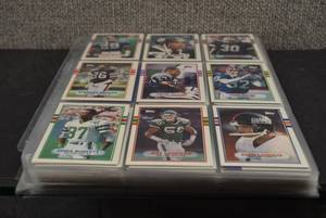 lot 8025 image: Lot of Sports  Cards in Binder Pages - Assorted Years and Sets