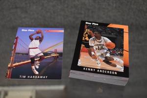 lot 9695 image: Lot of 34 1991 Star Pics Basketball Cards