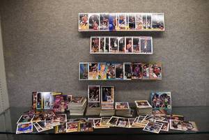 lot 9829 image: Lot of NBA Basketball Cards Assorted Years and Sets