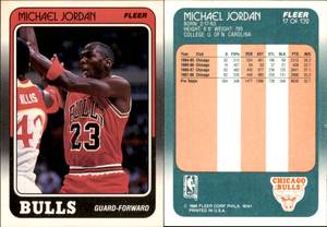 lot 1603 image: 1988-89 Fleer  Basketball  #17  Michael Jordan