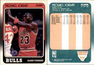 lot 1604 image: 1988-89 Fleer  Basketball  #17  Michael Jordan