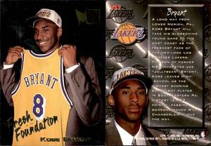 lot 1607 image: 1996-97 Fleer Metal Kobe Bryant # 137 Fresh Foundation Rookie Card RC Lakers
