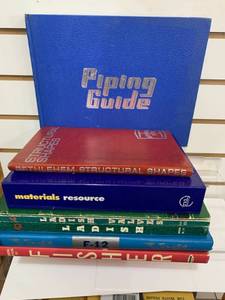 lot 6138 image: Lot of 8 Piping Technical Textbooks and Manuals  Piping Guide, Ladish Valves, Materials Resource and More