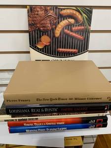 lot 6143 image: Lot of 6 Cookbooks  New York Times, Emeril Lagasse, Towns, Strails, and Special Times