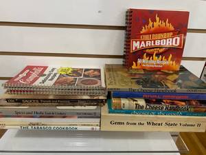 lot 6144 image: Large Lot of 16 Cookbooks   The Wheat State Vol. 2, Sauces, Spices and Herbs, Cheese Book and More