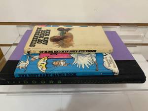 lot 6158 image: Lot of 3 Books  The Doors Musical Notes, Baby Names, Of Mice and Men Steinbeck