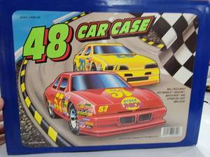 lot 3098 image: Tara Toy Corp. 48 Diecast Car Carry Case  Case Filled With Empty Assorted Matchbox Car Boxes