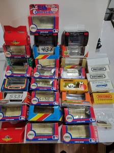 lot 3103 image: Large Lot of Assorted Empty Matchbox Car Boxes