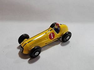 lot 3121 image: Matchbox 1993 Vintage Yellow Maserati Recreation Diecast Car