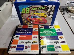 lot 3138 image: Tara Toy Corp. 48 Diecast Car Carry Case  Includes The Big Book of Superfast Matchbox Toys 1969-2004 by Charlie Mack (1st & 2nd Volumes)