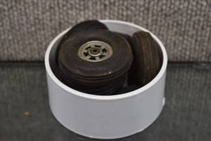 lot 1041 image: Lot of 7 Toy Car Wheels  Veco 18, Goodrich G Silvertown  2 and smaller
