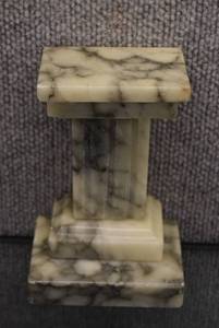 lot 1061 image: Marble Roman Column Pedestal  Norleans  6.5 x 4.25 x 3