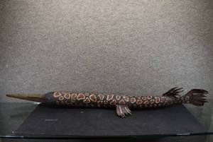 lot 2050 image: Handmade Wood and Metal Gar  38 x 8 x 2.75