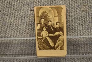 lot 5036 image: Antique Grant and Family CDV Card  4 x 2.25