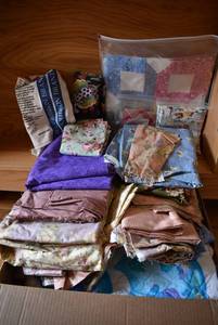 lot 2110 image: Large Lot of Quilting Fabric  Cotton