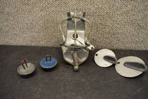 lot 2120 image: Lot of 5 Fishing Weights and Fishing Rod Holder