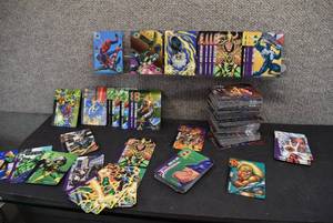 lot 1641 image: Lot of  1995 Marvel Comics Over Power Collectible Gaming Cards