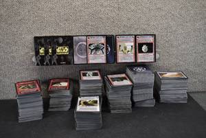 lot 1632 image: Approximately 1,400  Star Wars  CCG Collectible Gaming Cards