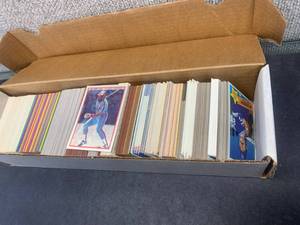 lot 1637 image: Box of Baseball Cards  Assorted Years and Sets
