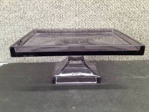 lot 5005 image: Antique Clarks Teaberry Gum Pressed Glass Display Stand  3 x 7 x 4.75