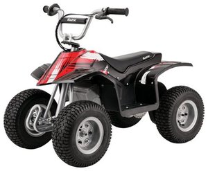 lot 9089 image: Razor - Battery-Powered Electric ATV - Black